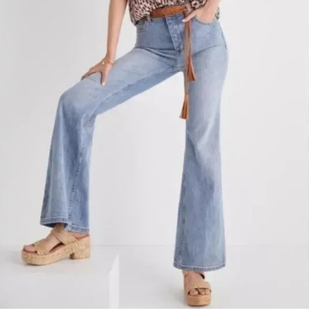 Anthropologie Pilcro High Rise Trouser Bootcut - Picture 2 of 8